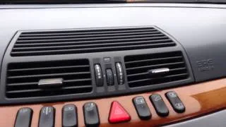 Mercedes A/C heater center vent HOW TO work (Mercedes BMW Audi VW: center vent operation) BRC