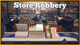 WE ROBBED EVERY STORE IN GTA 5 RP