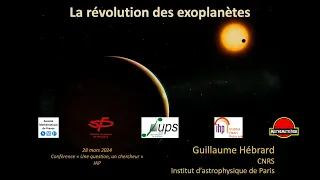 "La révolution des exoplanètes" par Guillaume Hébrard