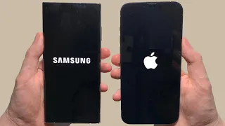 Samsung Galaxy S22 Ultra vs iPhone 13 Pro Max Speed Test, Speakers, Battery & Camera Test!