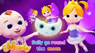 Sally go the Round Moon |  Nursery Rhyme | Animation Songs For Kids | Elefaanty