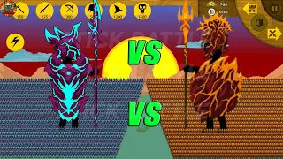 9999 VAMPIRIC SPEARTON VS 9999 BURNING LAVA SPEARTON | STICK WAR LEGACY | STICK BATTLE