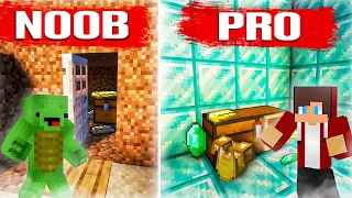 Minecraft NOOB Mikey vs PRO JJ: Who hid the treasures better?!