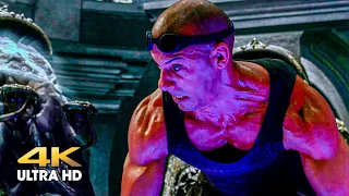 Riddick is subjected to a memory scan. Escape from the Necromongers. The Chronicles of Riddick