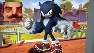 Hello Neighbor - My New Neighbor Sonic Unleashed Act 1 Gameplay Walkthrough