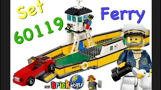 LEGO 🌎 City Ferry Transporter set 60119 ! Great Ferry for harbor or ocean! Review + 360 view 😉