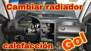 como cambiar radiador de calefacción vw gol G1-G2-G3-G4 etc