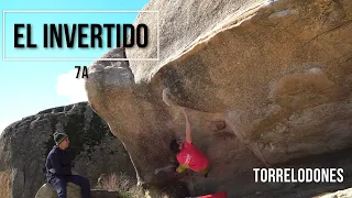 JavierP: El invertido (7a) - Torrelodones boulder