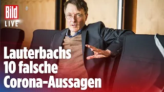 🔴Karl Lauterbach im Corona-Kreuzverhör über falsche Prognosen und Panikmache | BILD Live