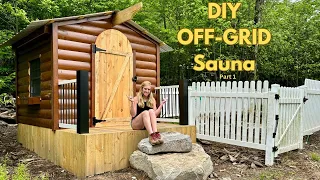 Off-Grid Wood Fired Cedar Sauna Build Pt 1 | DIY Homestead Project
