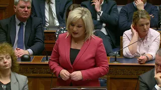 Michelle O'Neill MLA makes first speech following appointment as deputy First Minister