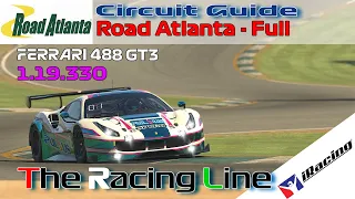 iRacing | Ferrari 488 GT3 Challenge | Circuit Guide - Road Atlanta - Full - 1:19.330 - Week 12
