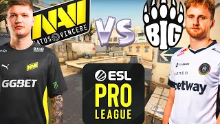 NAVI vs BIG ЛУЧШИЕ МОМЕНТЫ CSGO. ESL Pro League Season 14 Dust 2