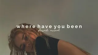 rihanna - where have you been (slowed + reverb)