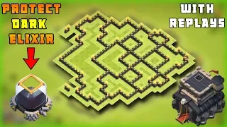 Clash Of Clans (CoC) - TH9 FARMING Base BEST Town Hall 9 Dark Elixir Farming Base 2019 + Replays