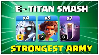 This NEW TH15 Attack is STRONGEST !! Th15 E-Titan Attack With Root Rider (Clash of Clans)