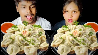 SPICY CHICKEN MOMOS EATING CHALLENGE | momo eating | Hungry Balok ||