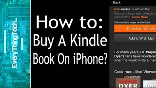 How to buy a Kindle Book on your iPhone?