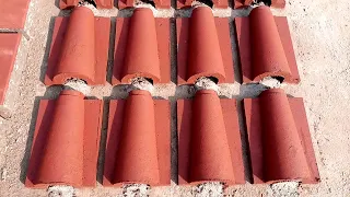 Wow! What A Amazing Technique of Making Roof Tile