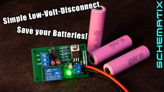 Building a Low Volt Disconnect (LVD) ll Prevents over discharging batteries!