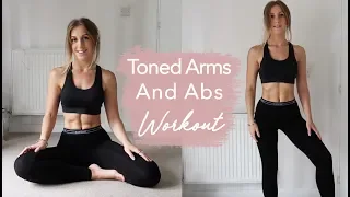 Tone Your Arms + Flat Abs At Home | (20-Minutes!)