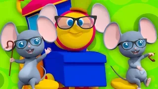 Three Blind Mice | Bob The Train Nursery Rhymes | Cartoons by Kids Tv