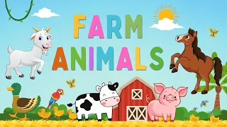 Farm Animals | Learn farm animals names in English | Kids vocabulary | English Educational Video