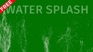 water burst,splash free green screen video