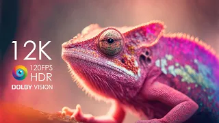 4K HDR 60fps Dolby Vision with Calming Music (Close Up Animals)