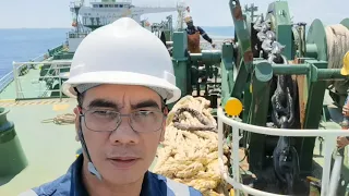 How Crew Heave Up Anchor in Tanker Ship