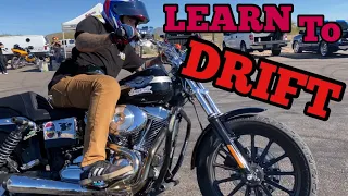 How to drift a Harley dyna