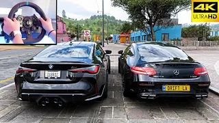 BMW M4 & Mercedes-AMG C63 S | Forza Horizon 5 | Logitech G923