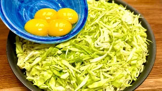 I cook this cabbage almost every day. Easy and Delicious Cabbage Recipe!