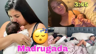 ROTINA DA MADRUGADA COM BEBÊ RESCÉM-NASCIDA! MÃE DE 3