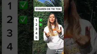 Examen De Tik Tok 1-2-3-4-5