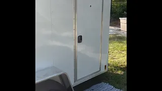 5X8 Cargo trailer camper conversion - Happy Campers - Tiny house on wheels - just getting started