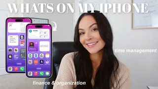 WHATS ON MY IPHONE 2023 📱 | apps for productivity, time management, organization, and more!