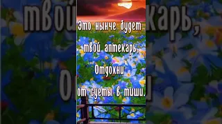 Доброе утро! Природа самый лучший лекарь