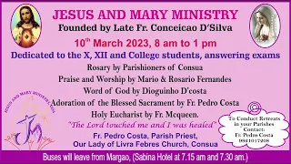 Friday Retreat LIVE | Consua Church | Jesus And Mary Ministry Goa