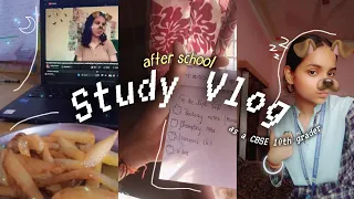 After school study vlog🌷