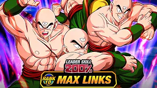 REALLY GREAT!! LEVEL 10 LINKS 100% PHY TIEN! (DBZ: Dokkan Battle)