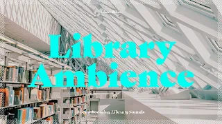 Library Ambience Background Noise for Study, Focus | White Noise, 도서관 백색소음