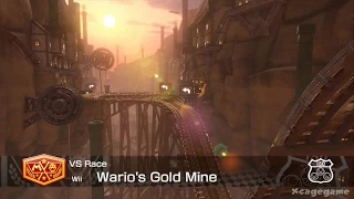 Mario Kart 8 DLC Gameplay - Wario's Gold Mine Wii [ HD ]