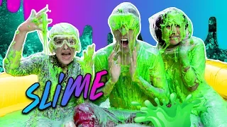 100 LITERS OF  SLIME | LOS POLINESIOS VLOGS