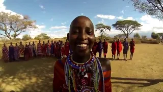 Масаи.Masai village(Amboseli,Kenya).Part 1