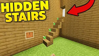 Minecraft: How to make Hidden Staircase (Tutorial)