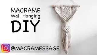 DIY Macrame Wall Hanging Easy Tutorial by Macramessage Exclusive | Home Decor Ideas