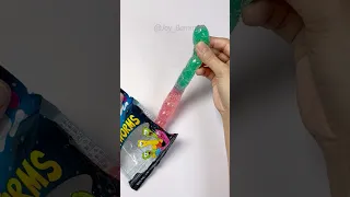실리콘테이프 대왕 지렁이 말랑이 만들기 _DIY GIANT Gummy Worm Squishy with Nano Tape