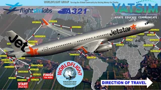 Prepar3d to fly FSlabs A320 Vatsim WorldFlight 2020 in Dublin - Amsterdam