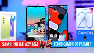 TECNO Camon 20 Premier vs Samsung Galaxy A54: Display, Performance, Camera Comparison & Battery